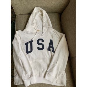 USA Hoodie (White, Size S)
